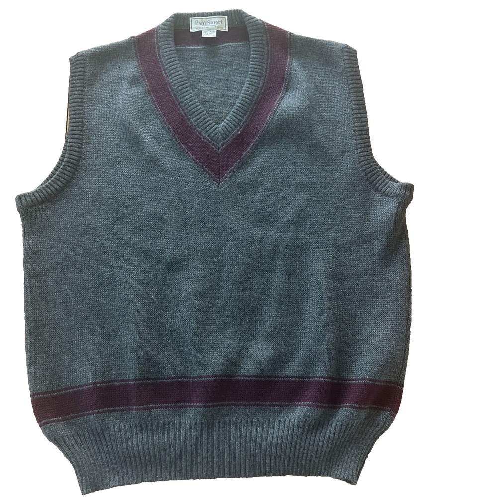 Paul Stuart Men's Vest 100% Wool Classic Tailored Formal Layering Luxury Medium